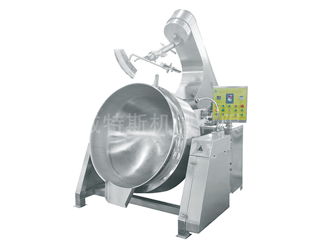 Hydraulic dumping planetary stirring fryer